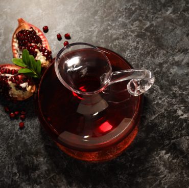 Pomegranate wine, gourmet alcohol drink, delicious beverage